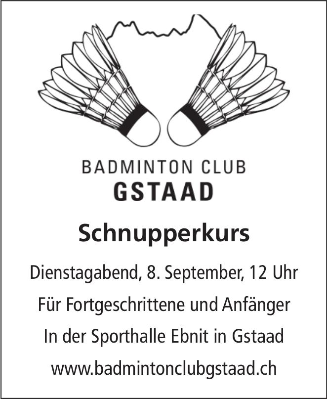 Schnupperkurs, 8. September, Sporthalle Ebnit