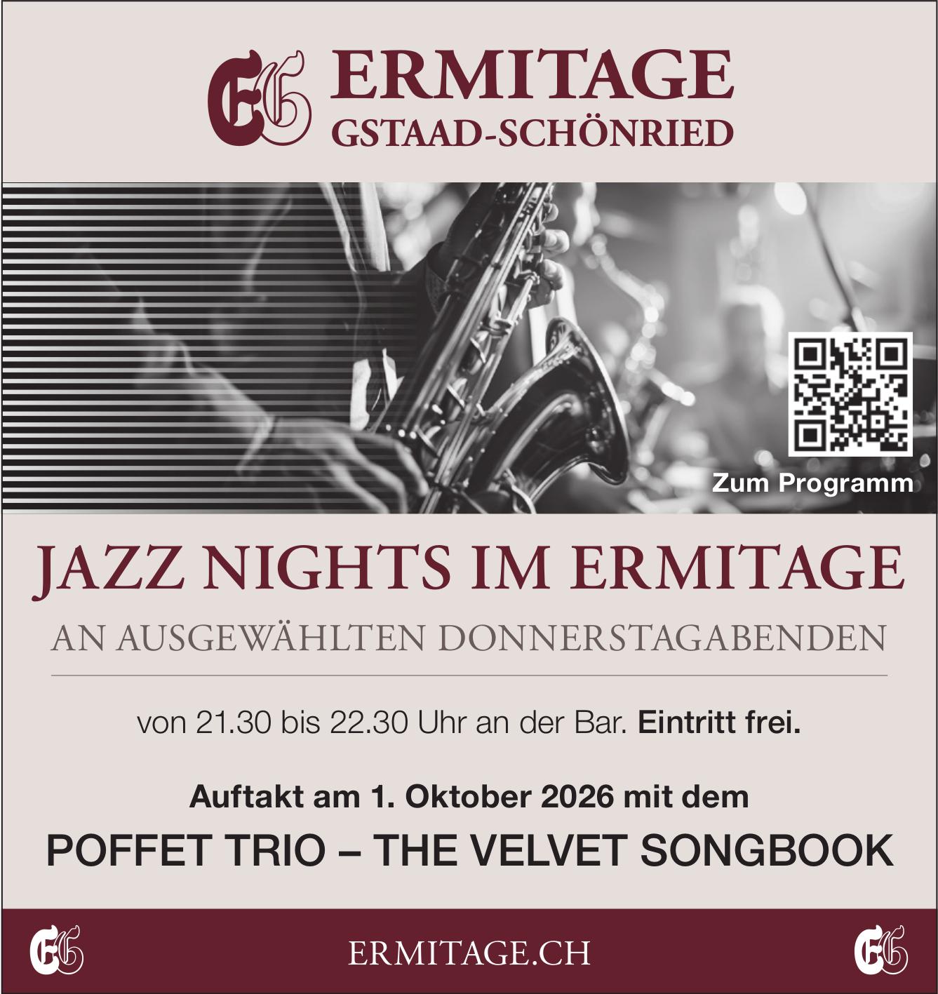 Poffet Trio – The Velvet Songbook, 1. Oktober