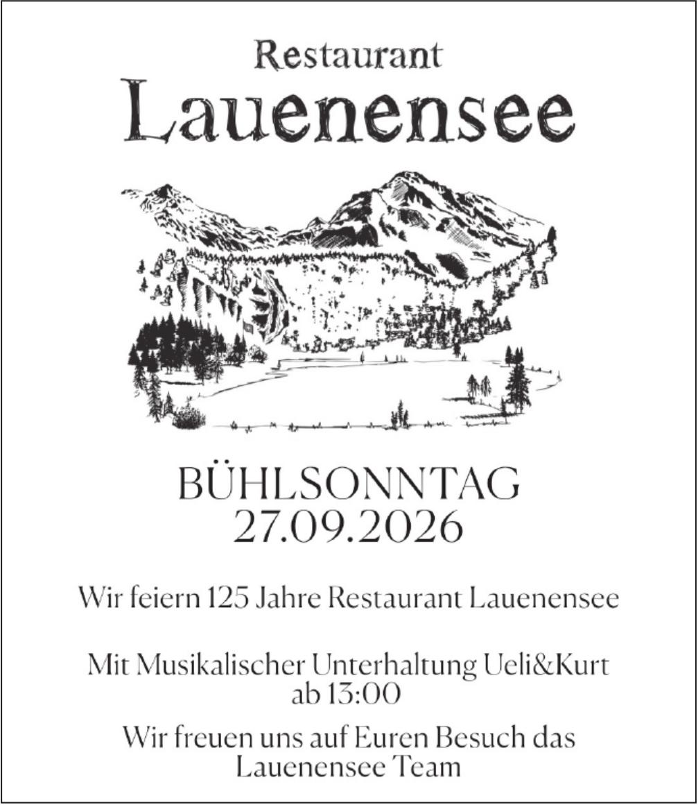 BÜHLSONNTAG, 27. September