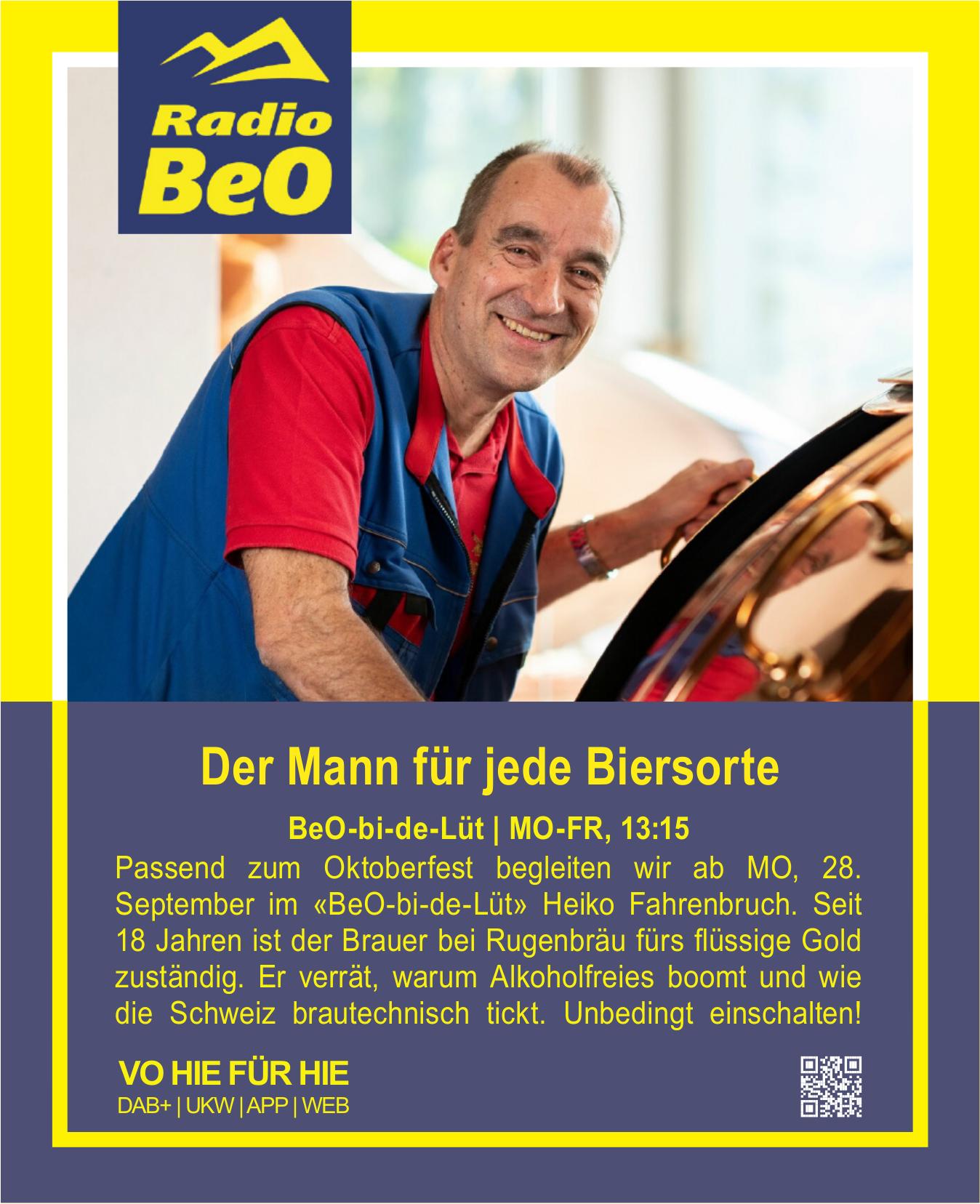 Radio BeO, Der Mann für jede Biersorte