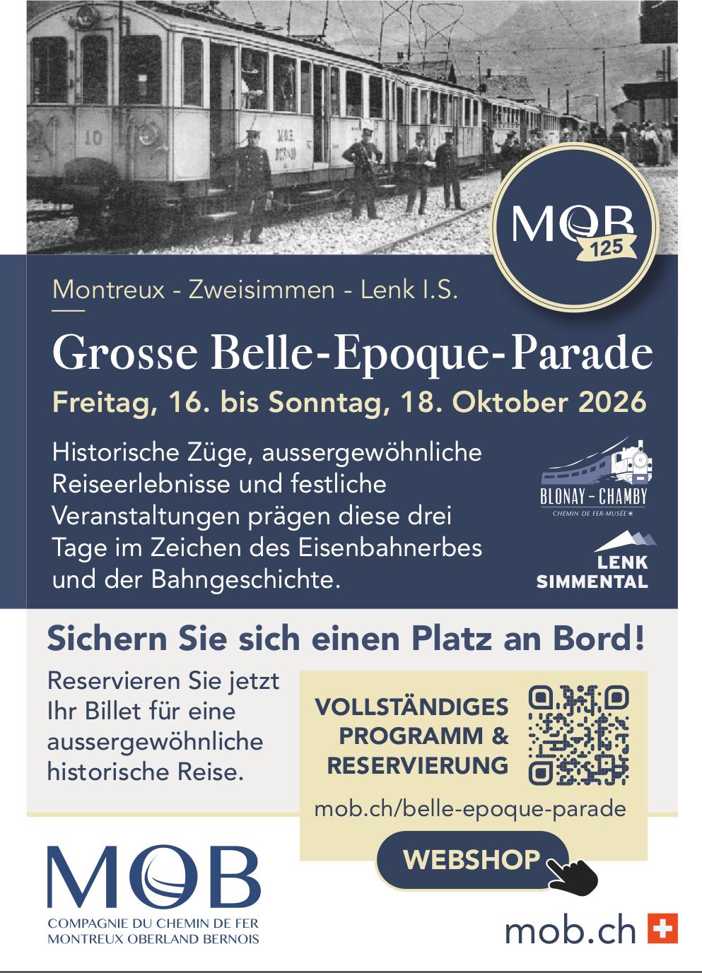 Grosse Belle-Epoque-Parade, 16. - 18. Oktober
