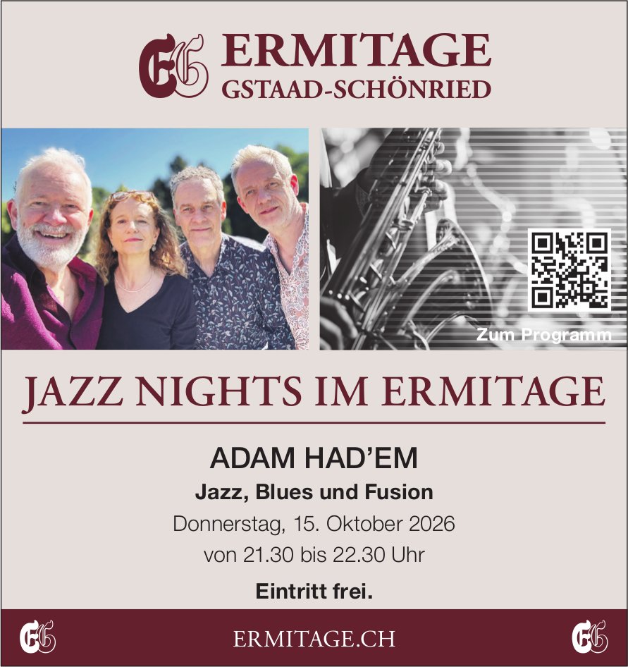 ADAM HAD’EM – Jazz, Blues und Fusion, 15. Oktober