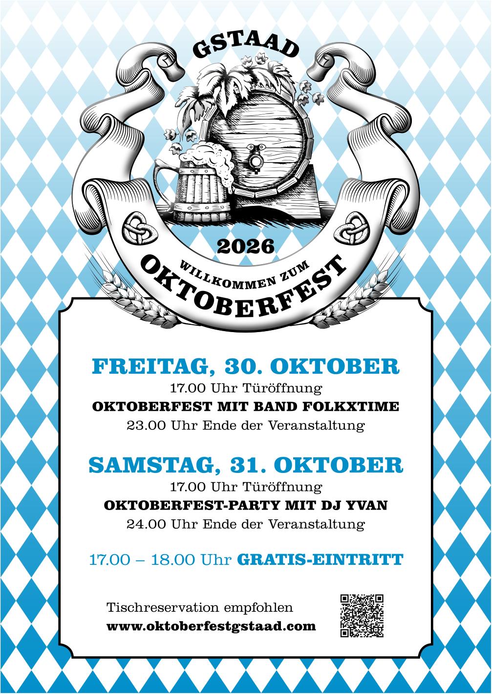 OKTOBERFEST, 30. - 31. Oktober