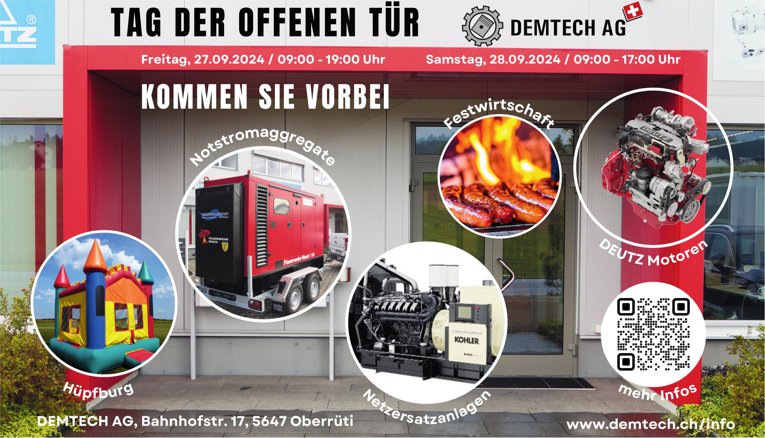 Tag der offenen Tür, 27. + 28. September, Demtech AG, Oberrüti