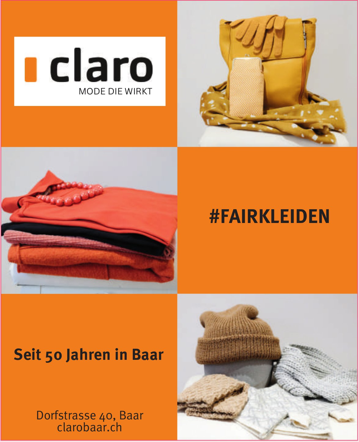 Claro, Baar - #Fairkleiden - Seit 50 Jahren in Baar