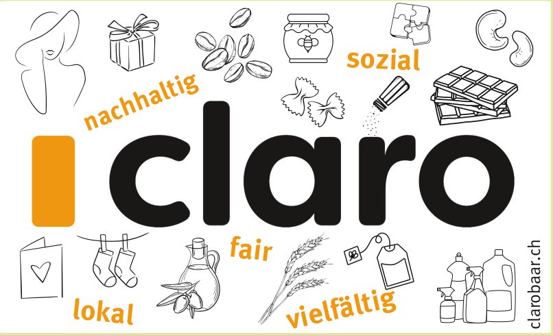 Claro Weltladen, Baar - nachhaltig, sozial,  lokal,  fair,  vielfältig