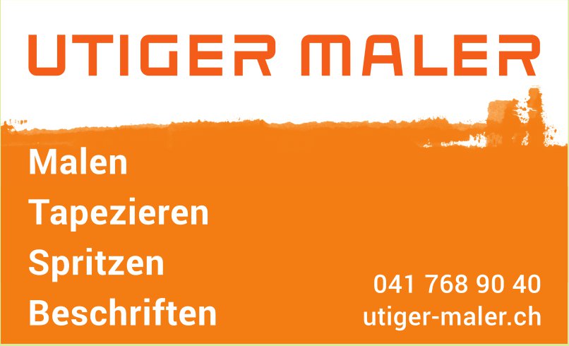 Utiger Maler, Malen, Tapezieren,  Spritzen,  Beschriften