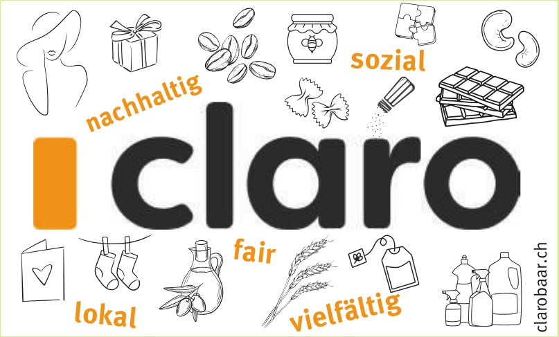 Clalro, nachhaltig, sozial,  lokal,  fair,  vielfältig