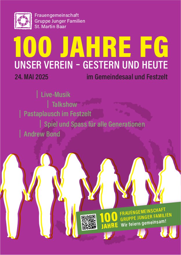 100 Jahre Frauengemeinschaft, 24. Mai, Gemeindesaal und Festzelt, Baar