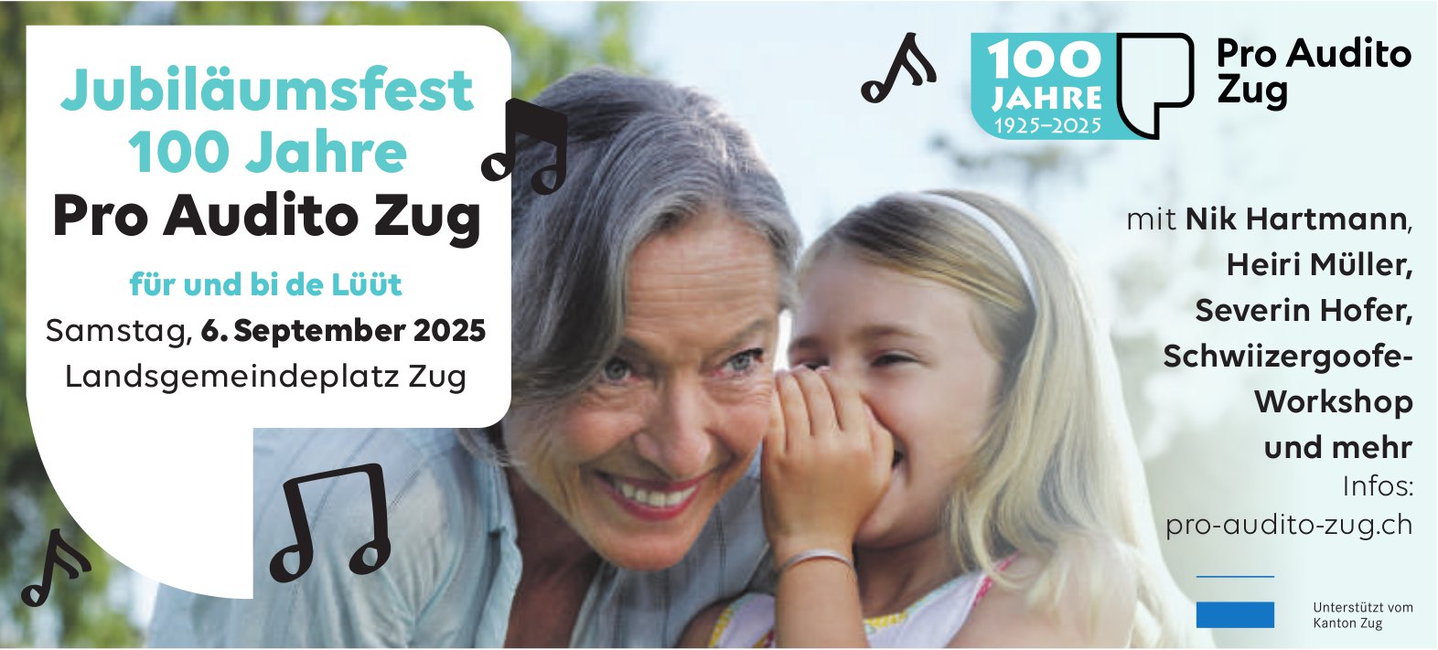 Jubiläumsfest 100 Jahre, 6. September, Landsgemeindeplatz, Zug