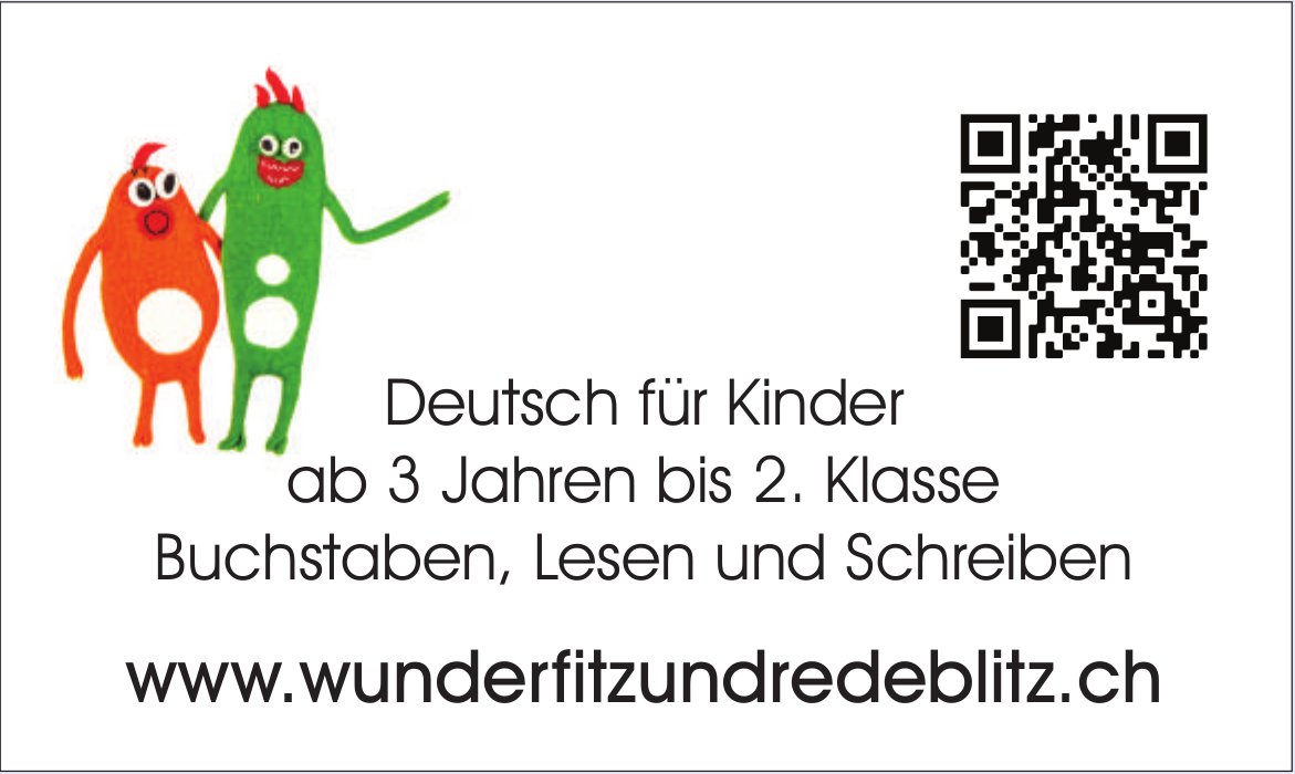 Wunderfitz und Redeblitz, Deutsch für Kinder