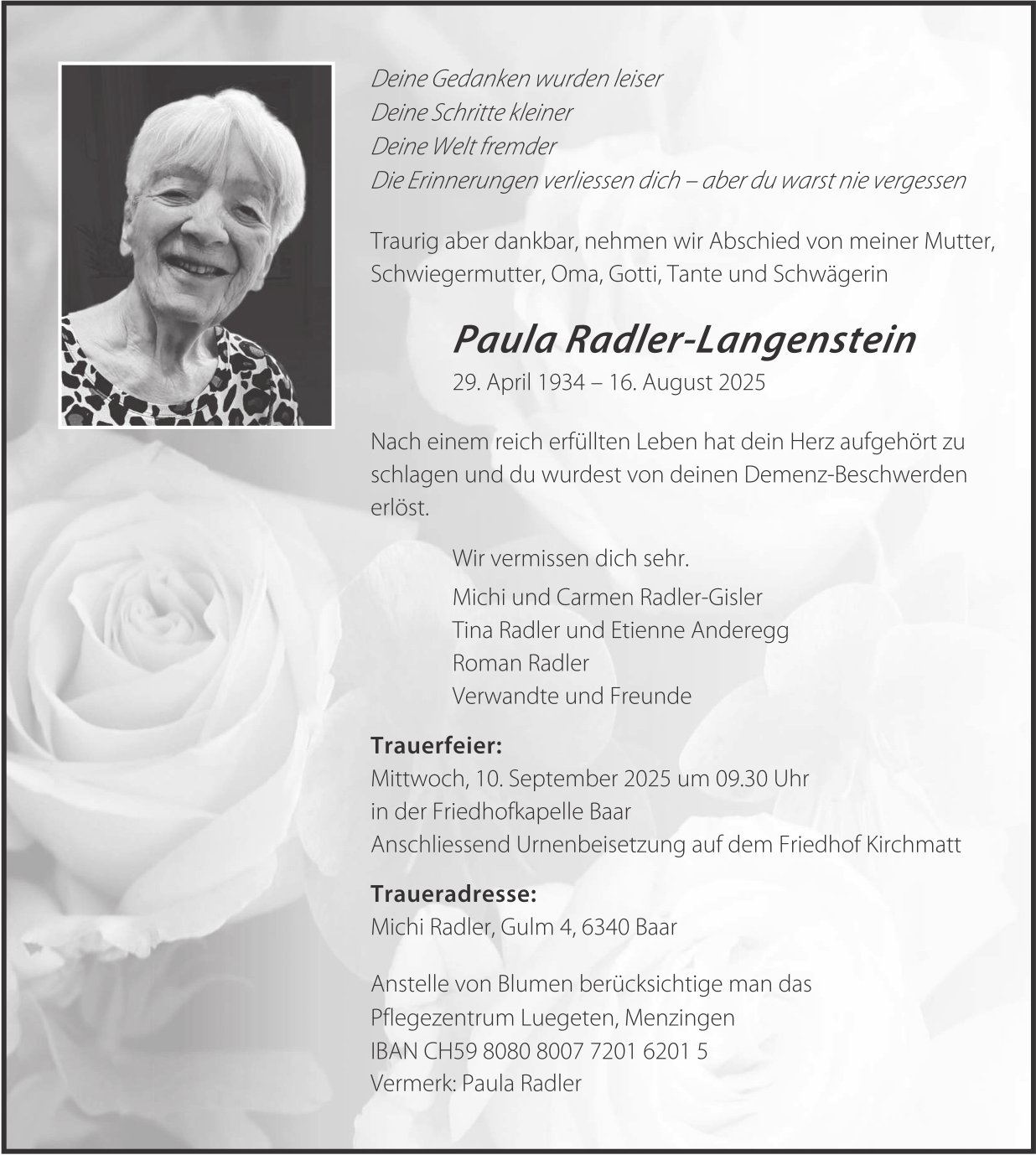 Paula Radler-Langenstein, August 2025 / TA