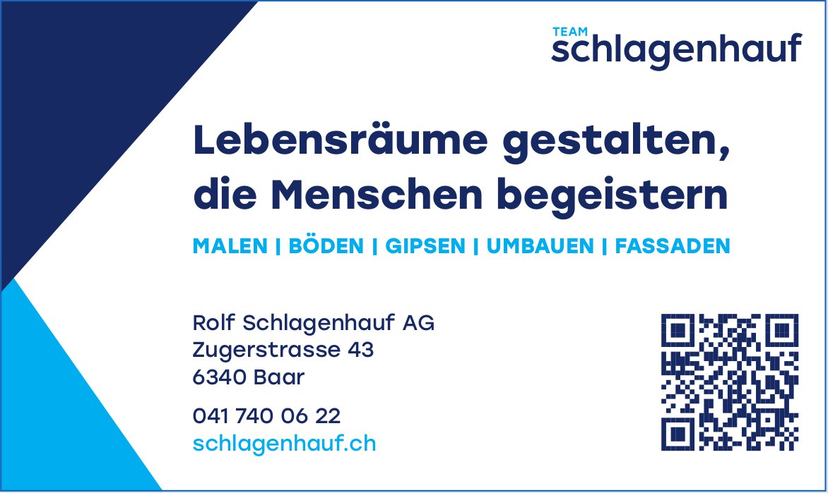 Rolf Schlagenhauf AG, Baar - Lebensräume gestalten, die Menschen begeistern