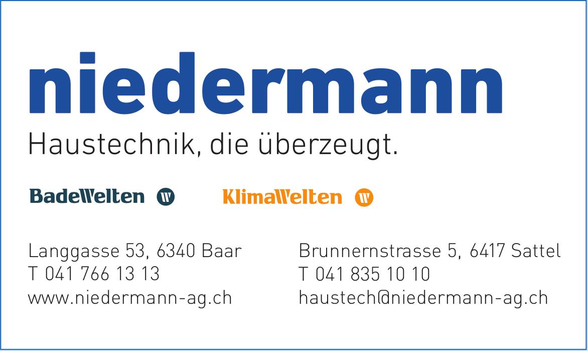 Niedermann AG, Baar - Haustechnik, die überzeugt