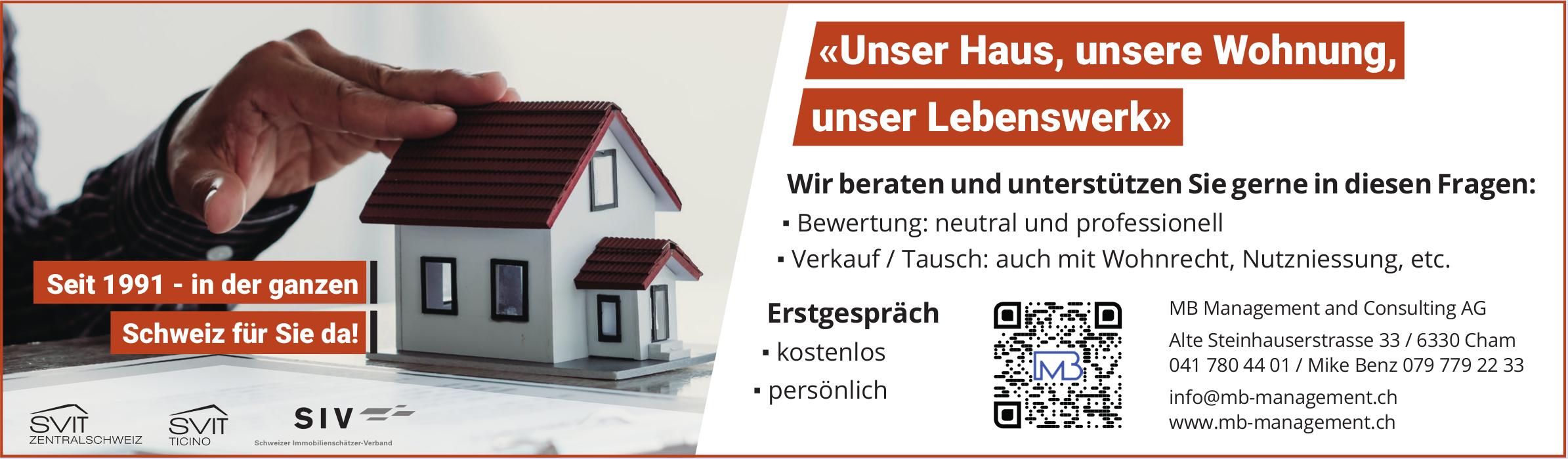 MB Management and Consulting AG, Cham - Wir beraten und unterstützen Sie gerne