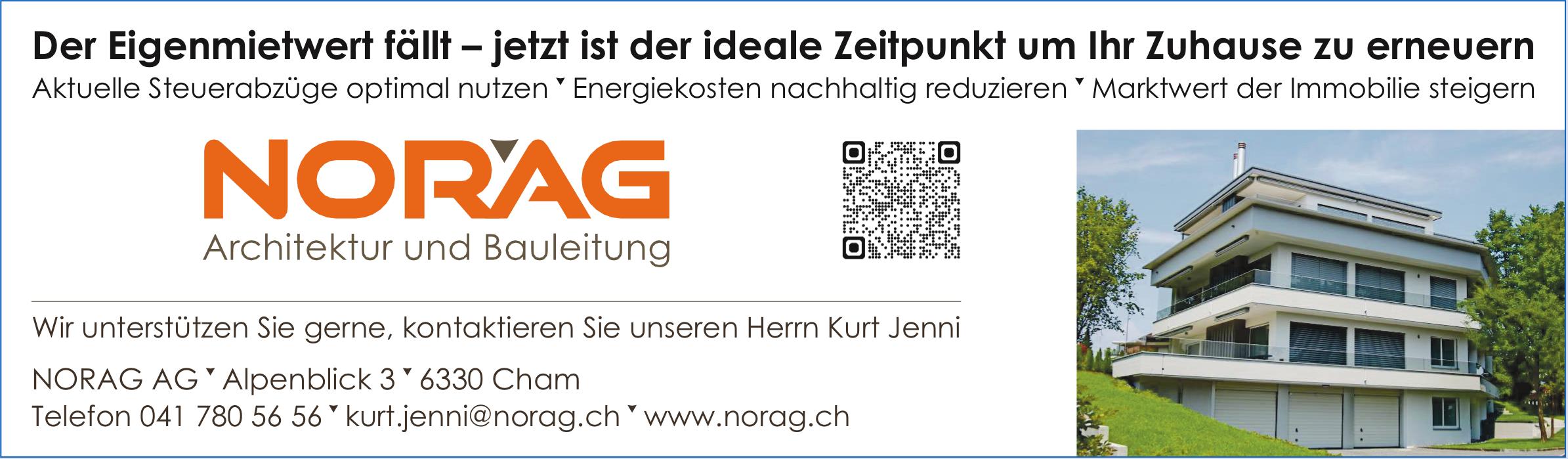 Norag AG Architektur und Bauleitung, Cham - Aktuelle Steuerabzüge optimal nutzen