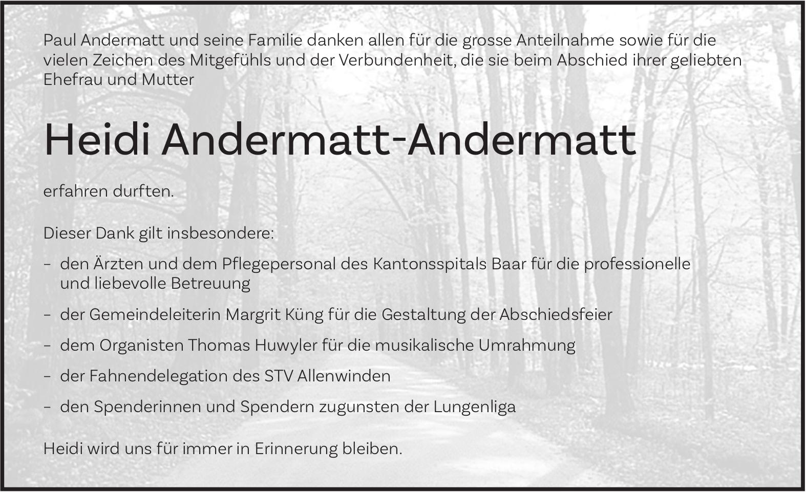 Andermatt-Andermatt Heidi, im März 2026 / DS