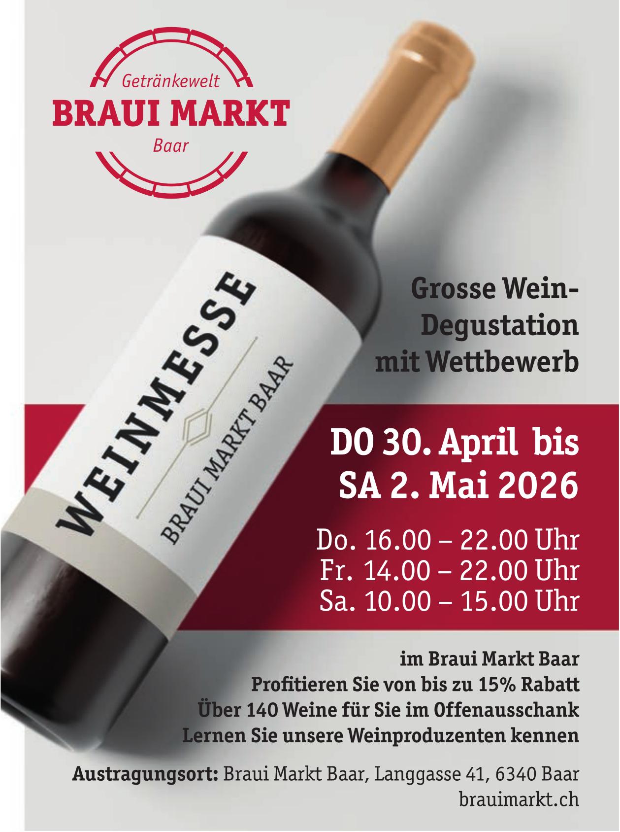 30. April - 2. Mai, Baar