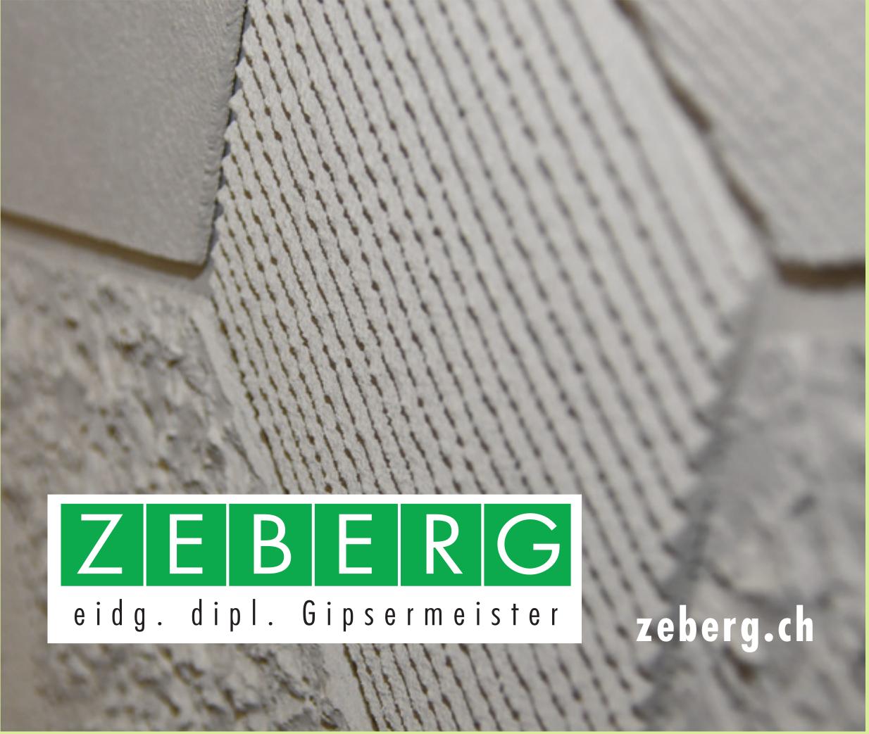 ZEBERG eidg. dipl. Gipsermeister