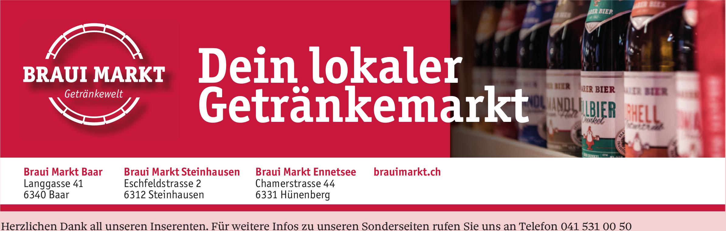 BRAUI MARKT, Dein lokaler Getränkemarkt
