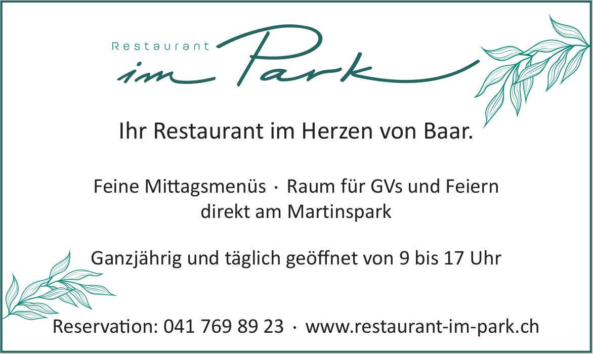 Restaurant im Park - Ihr Restaurant im Herzen von Baar