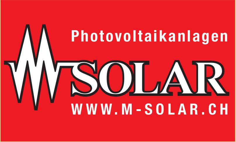 M-Solar, Photovoltaikanlagen