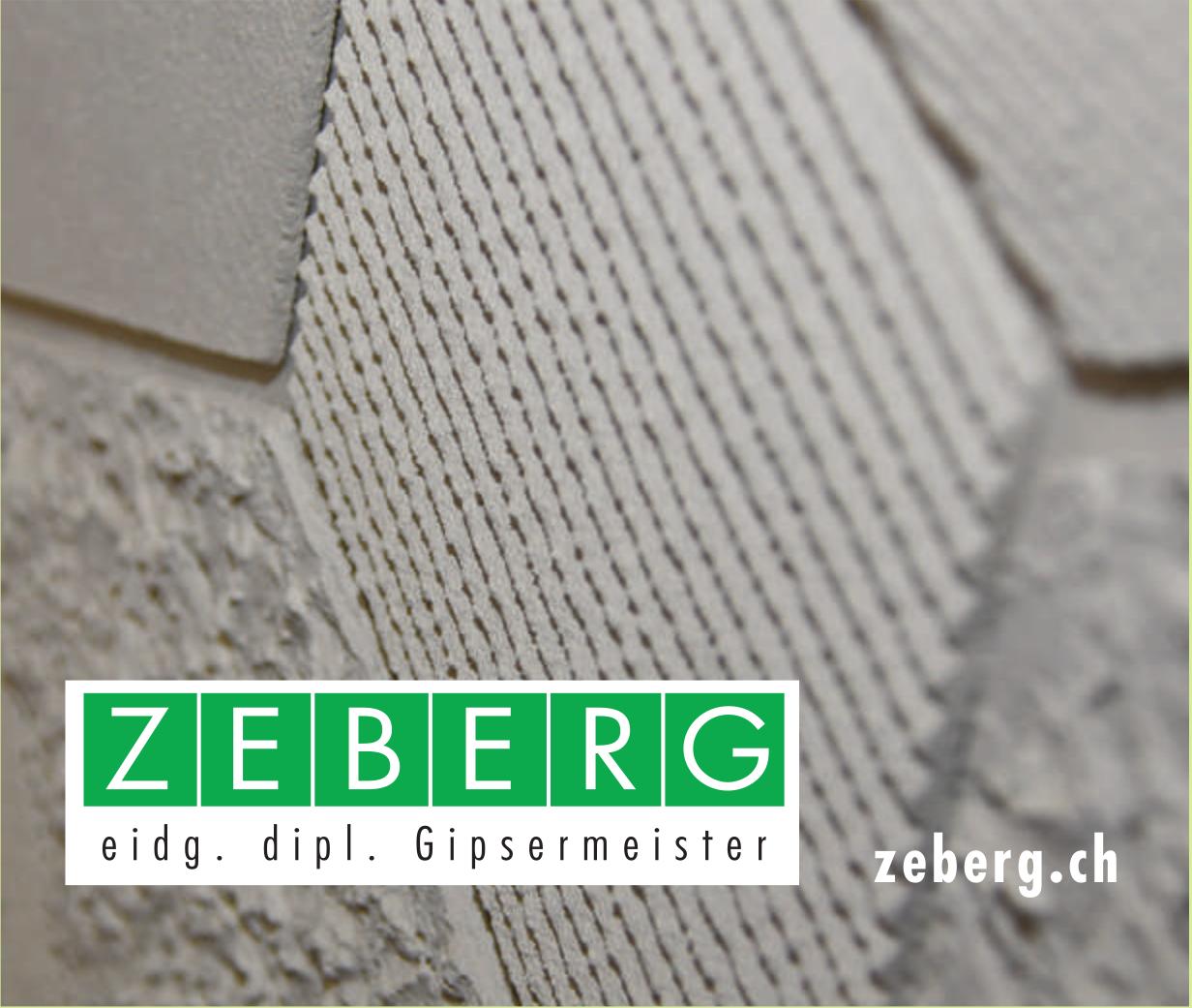ZEBERG eidg. dipl. Gipsermeister
