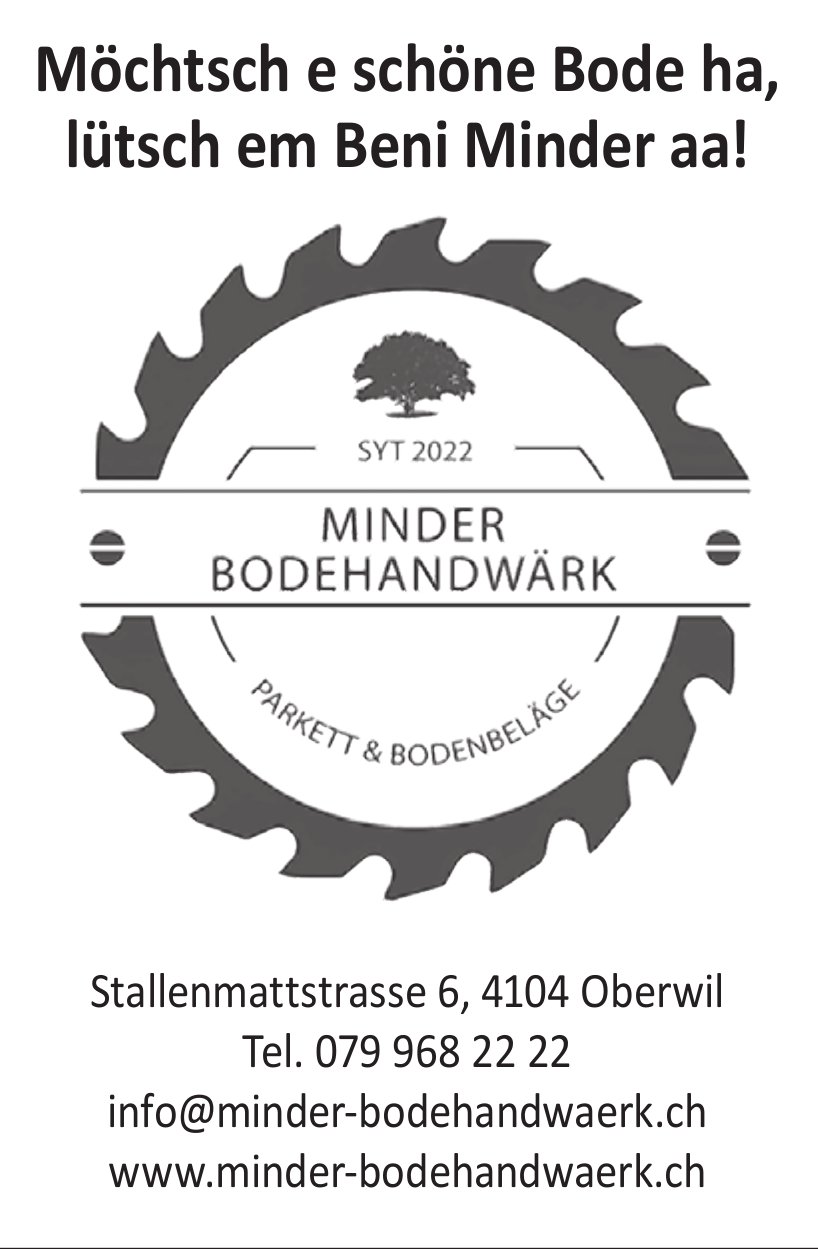 Minder Bodehandwaerk, Oberwil - Stallenmattstrasse 6