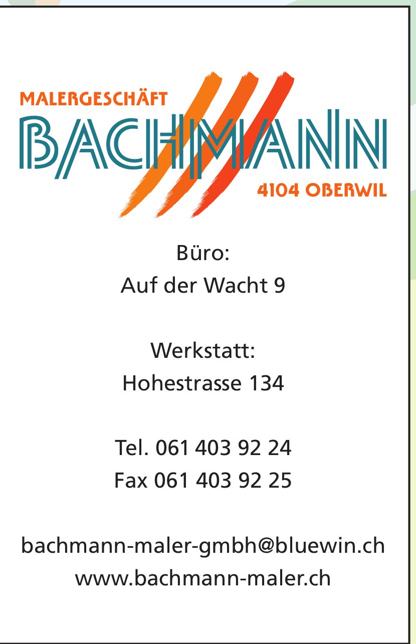 Bachmann Maler, OBERWIL