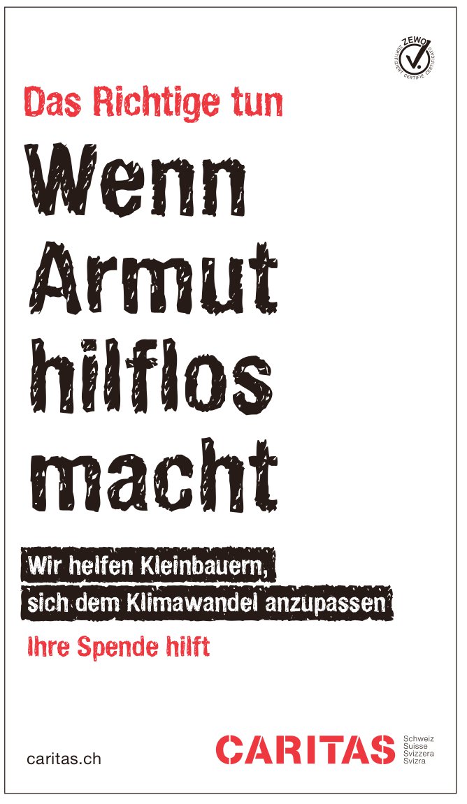 CARITAS, Wenn Armut hilflos macht