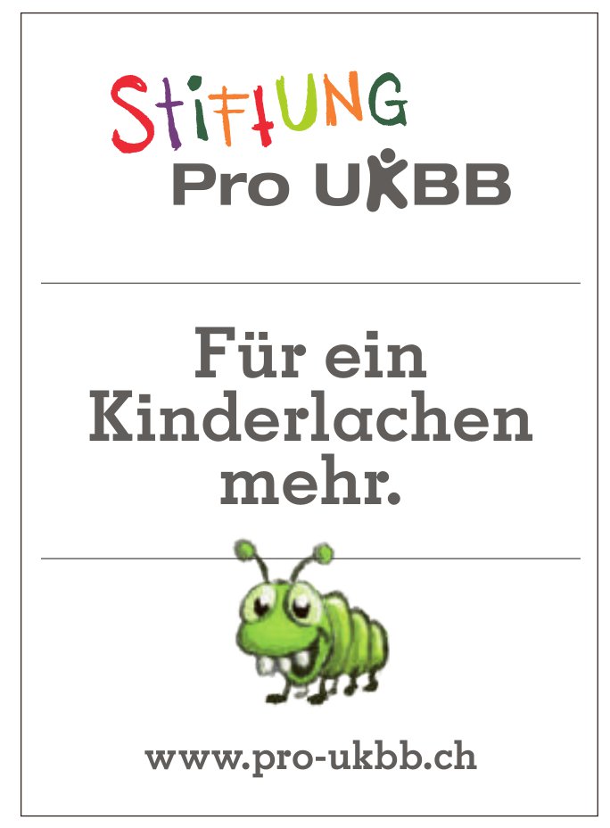 Stiftung Pro UKBB, Für ein Kinderlachen mehr.
