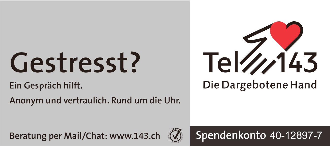 Die Dargebotene Hand, Gestresst?