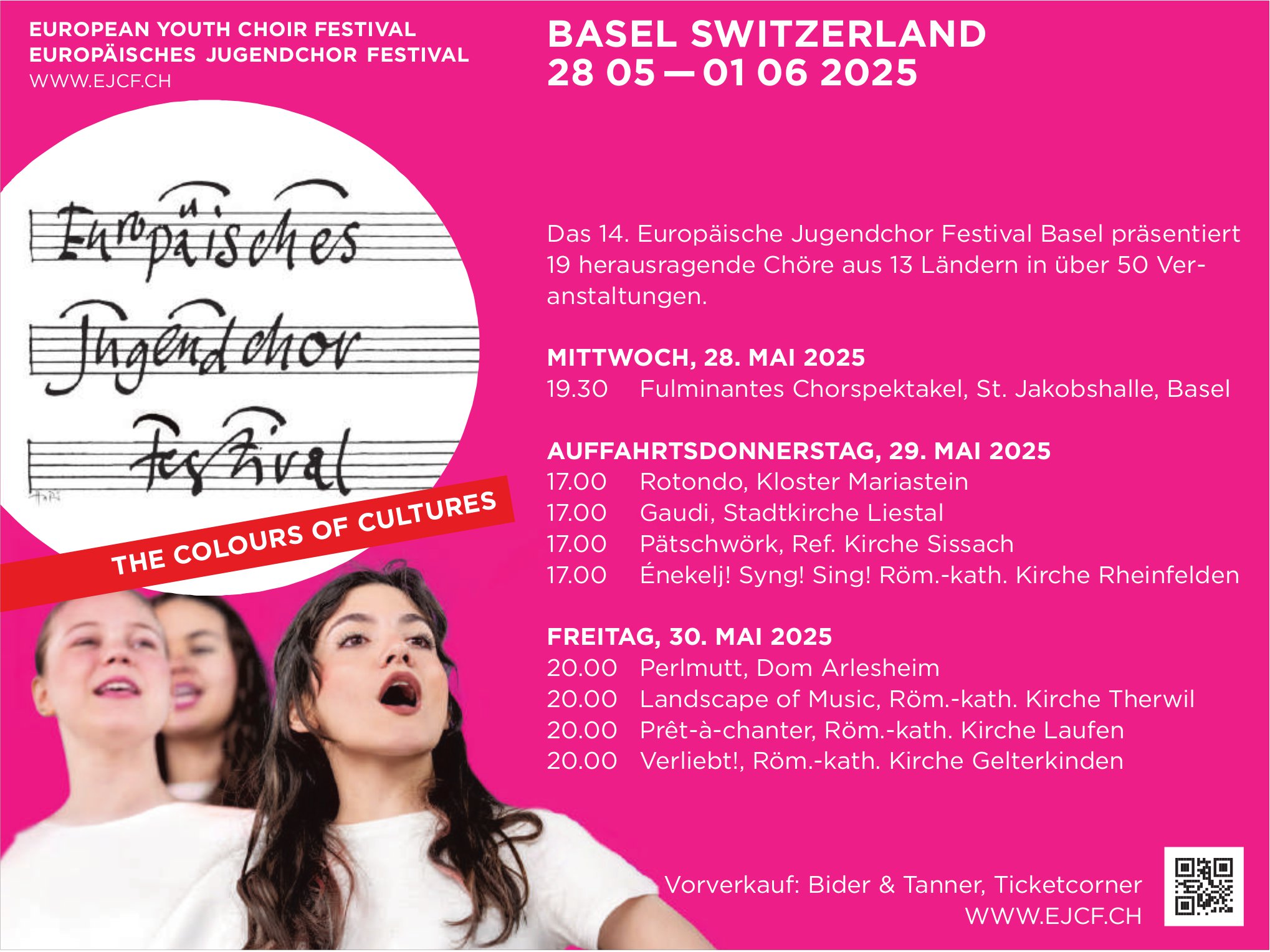 THE COLOURS OF CULTURES, 28.05.- 01.06 2025 Arlesheim