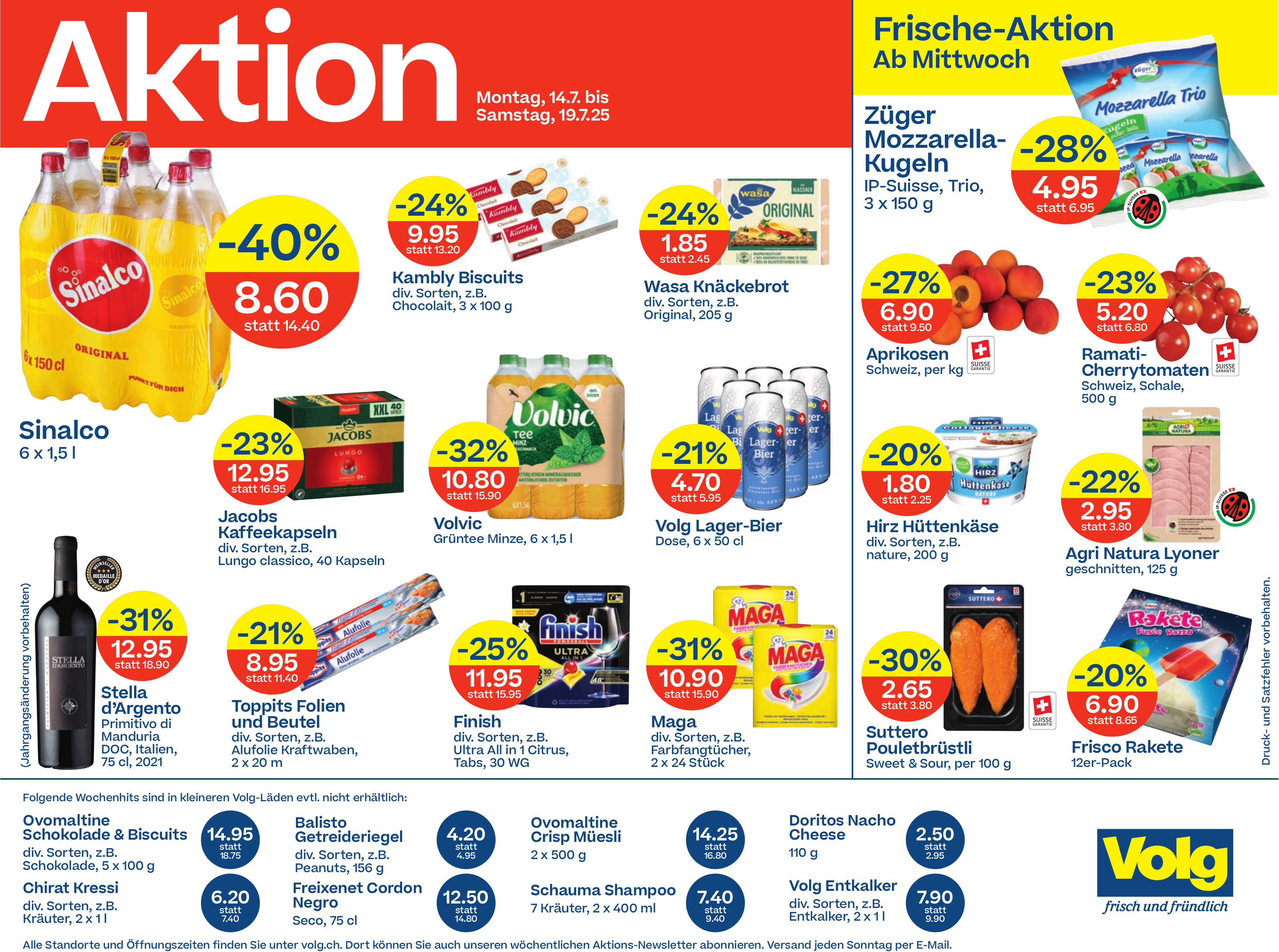 Volg, Frische-Aktion