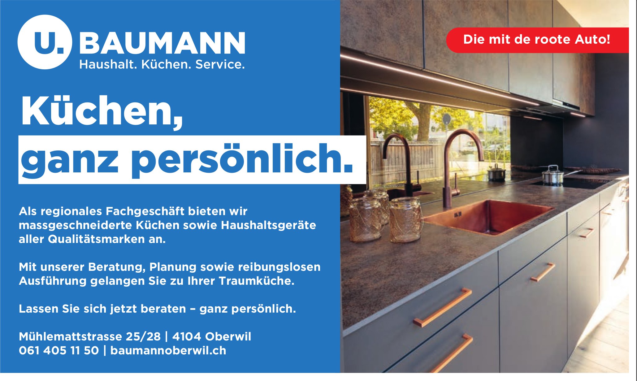 U. BAUMANN, Oberwil - Küchen, ganz persönlich.