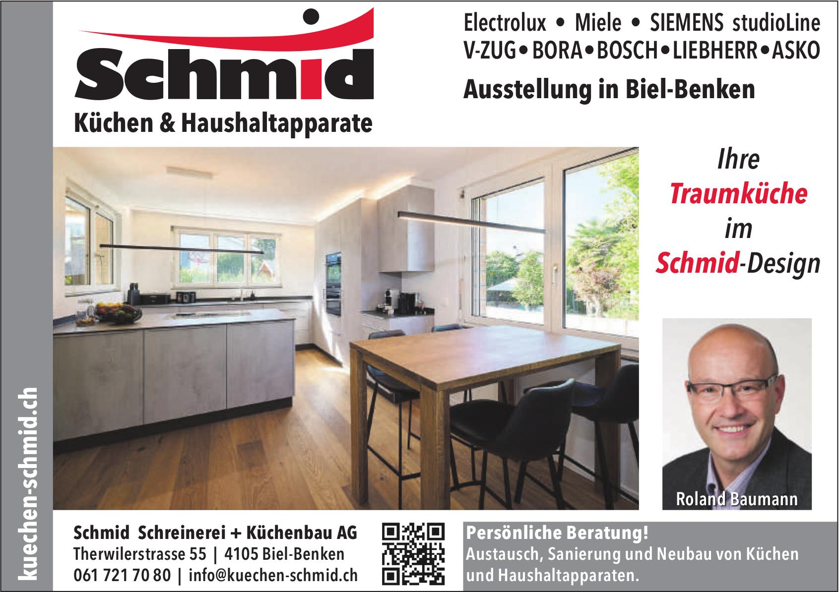 Schmid Schreinerei + Küchenbau AG, Biel - Küchen&Haushaltapparate