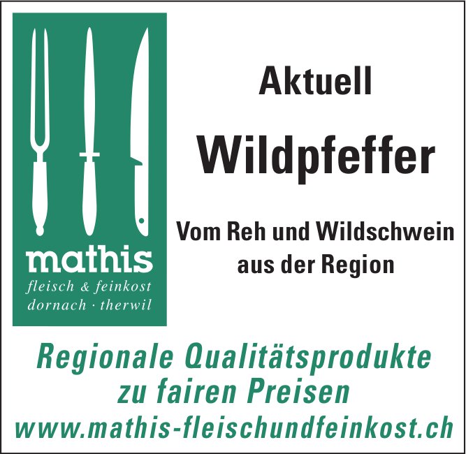 Mathis Fleischundfeinkost, Aktuell Wildpfeffer