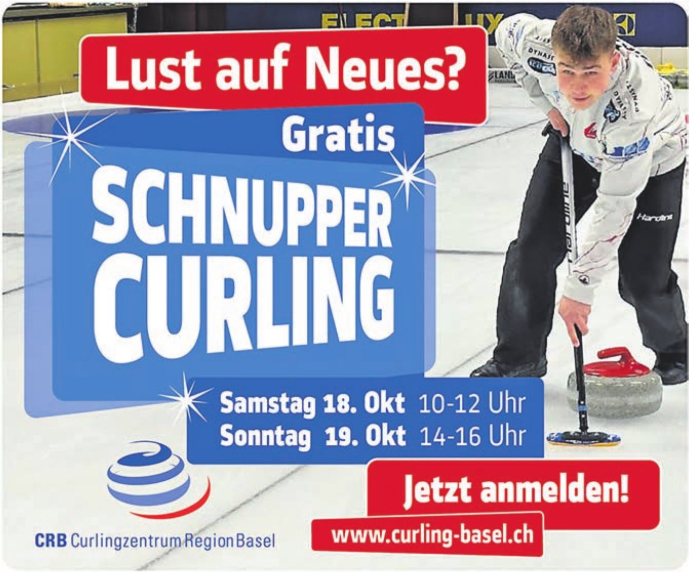 Lust auf Neues?, 18. - 19. Oktober, Curlingzentrum Region Basel