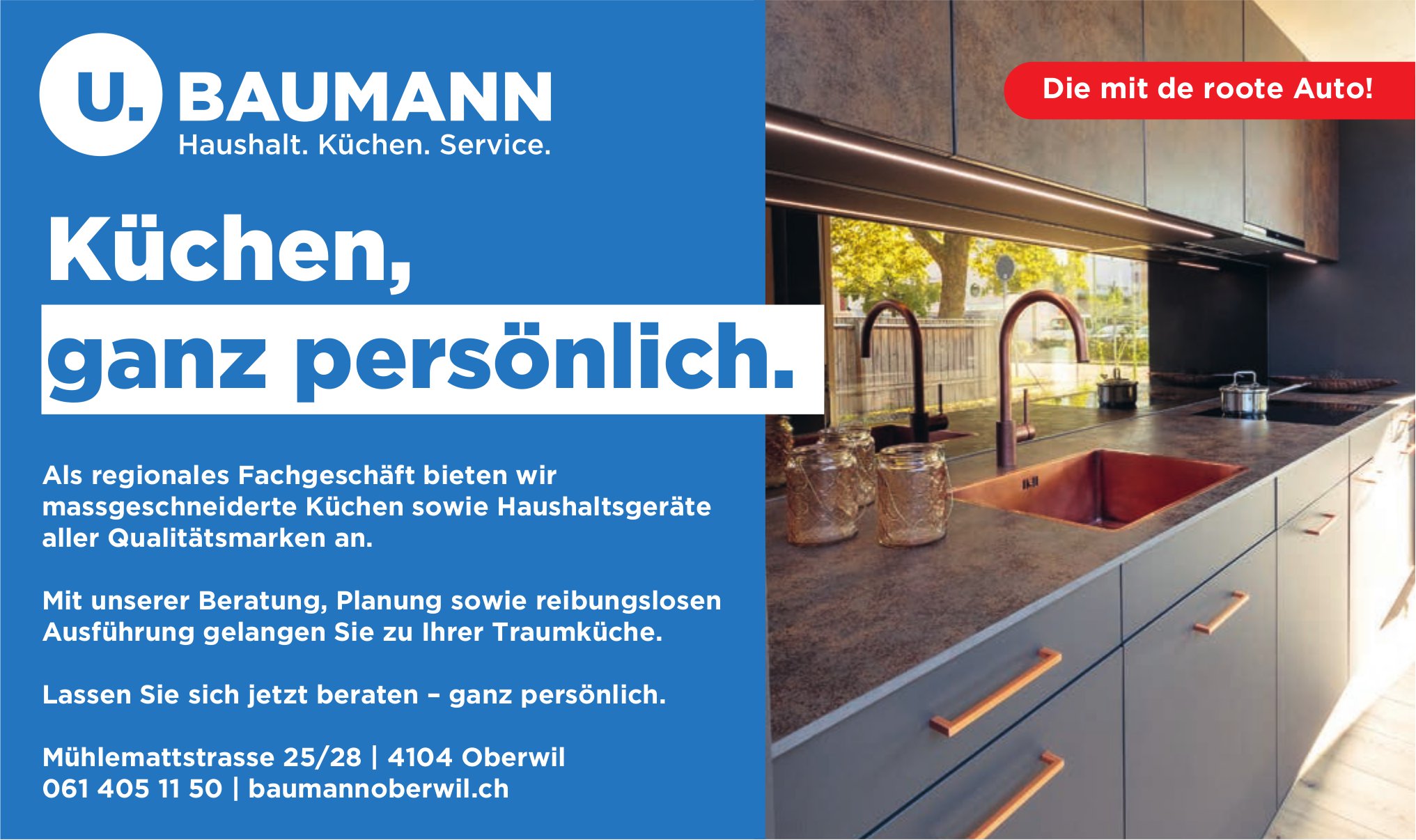 U. BAUMANN, Oberwil - Küchen, ganz persönlich.