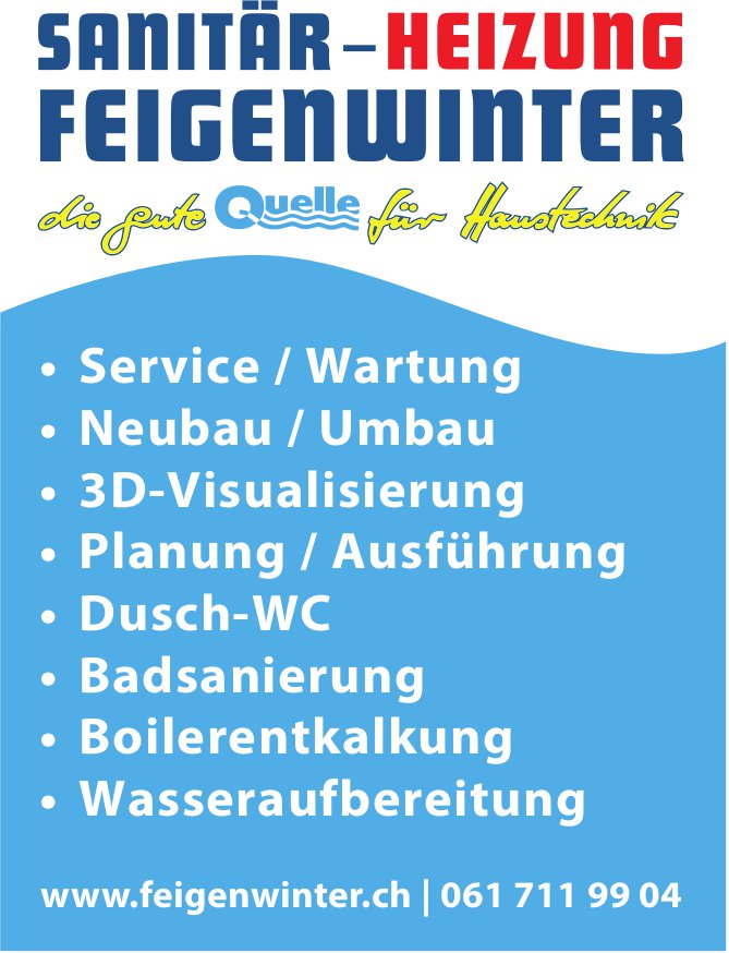 Feigenwinter, Badsanierung • Boilerentkalkung • Wasseraufbereitung