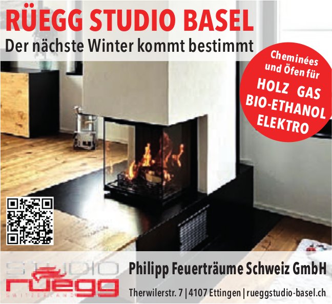 Philipp Feuerträume Schweiz GmbH, Ettingen - Der nächste Winter kommt bestimmt Cheminées und Öfen