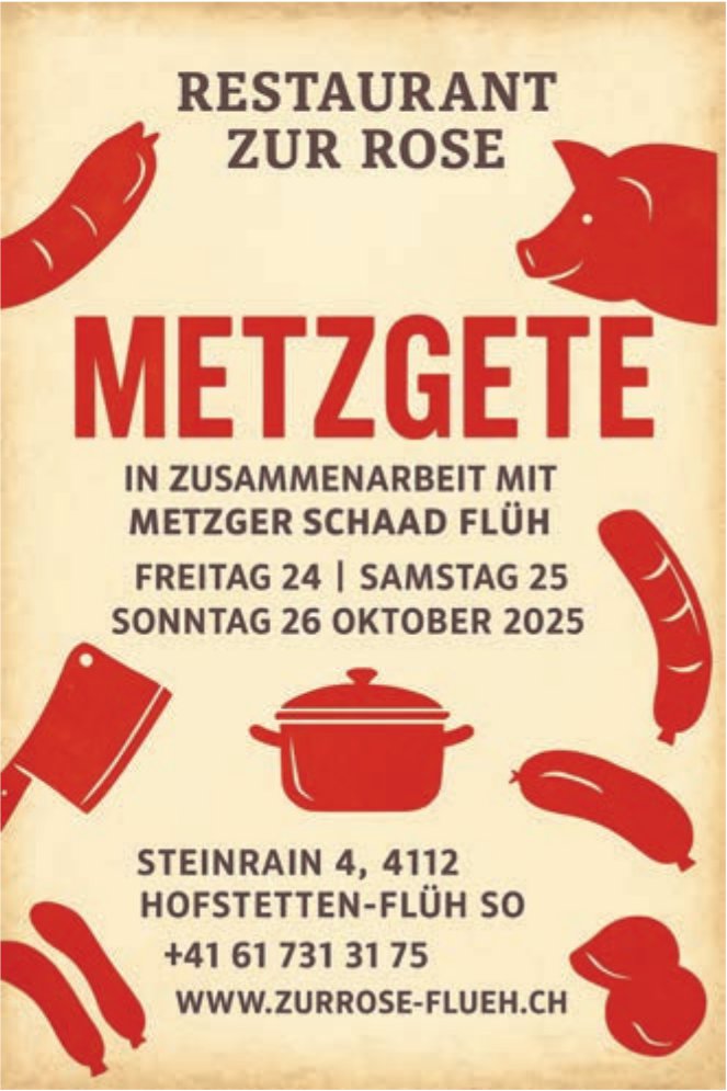 Metzgete, 24. - 26. Oktober, Hofstetten-Flüh