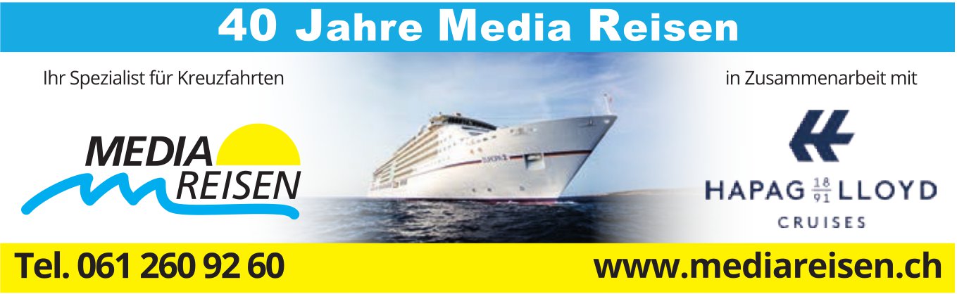 Media Reisen, 40 Jahre Media Reisen