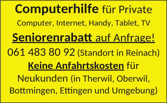 Bottmingen - Computerhilfe für Private