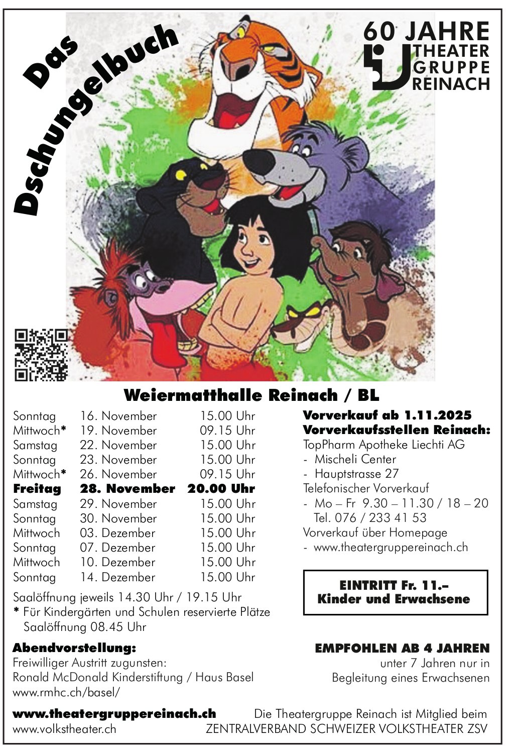 Das Dschungelbuch, 16. November - 14. Dezember, Basel