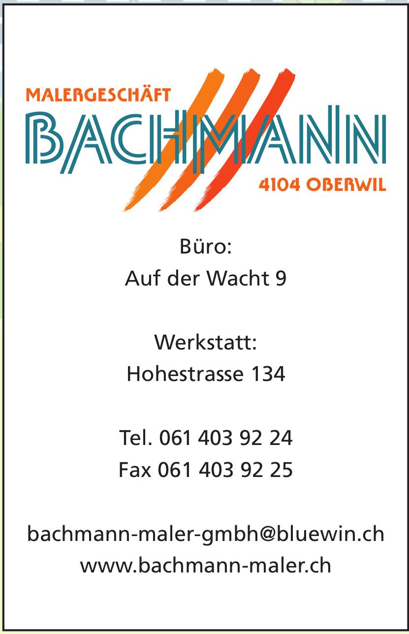 Bachmann Maler, OBERWIL