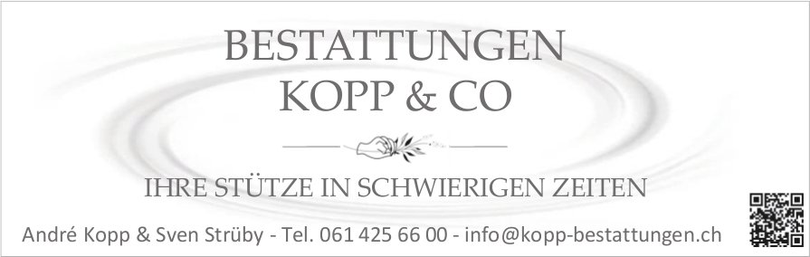 Bestattungen Kopp&Co, Ihre Stütze in schwierigen Zeiten