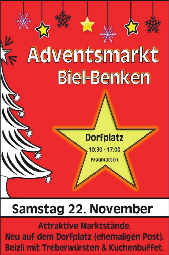 Adventsmarkt Biel-Benken 22. November