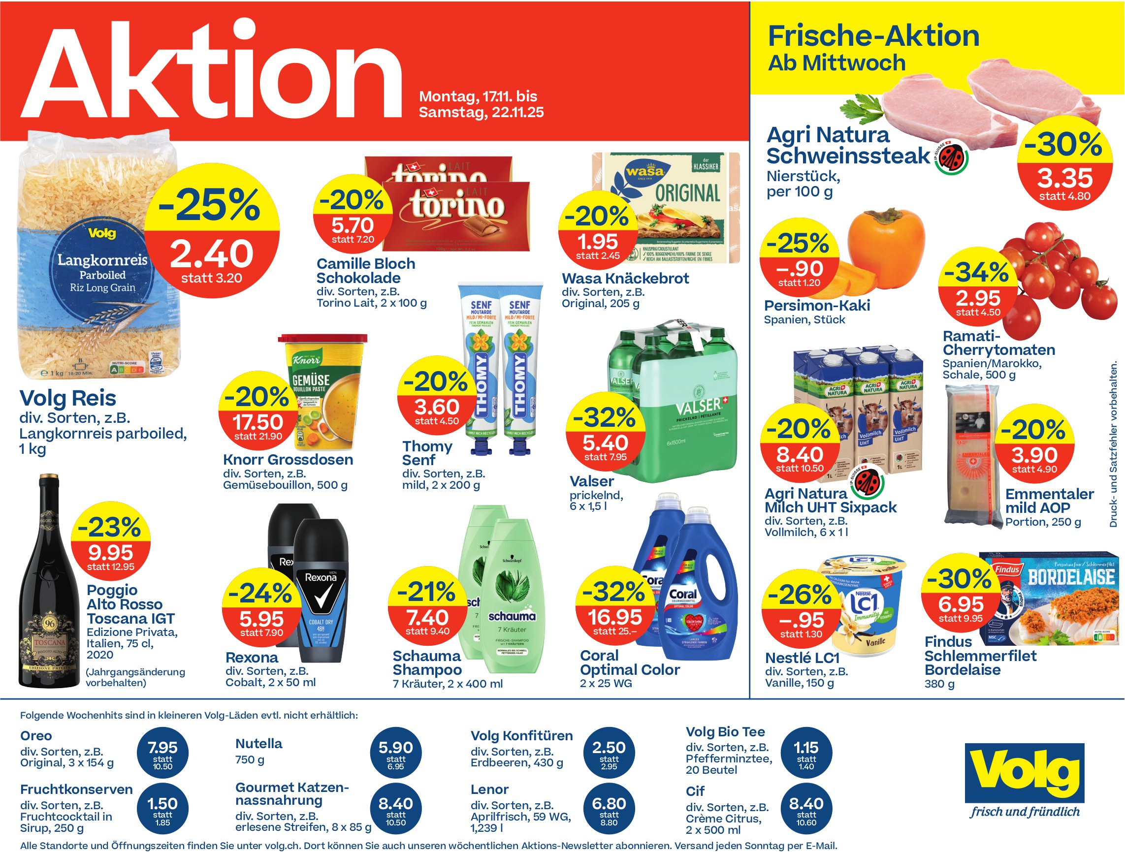 Volg, Frische-Aktion