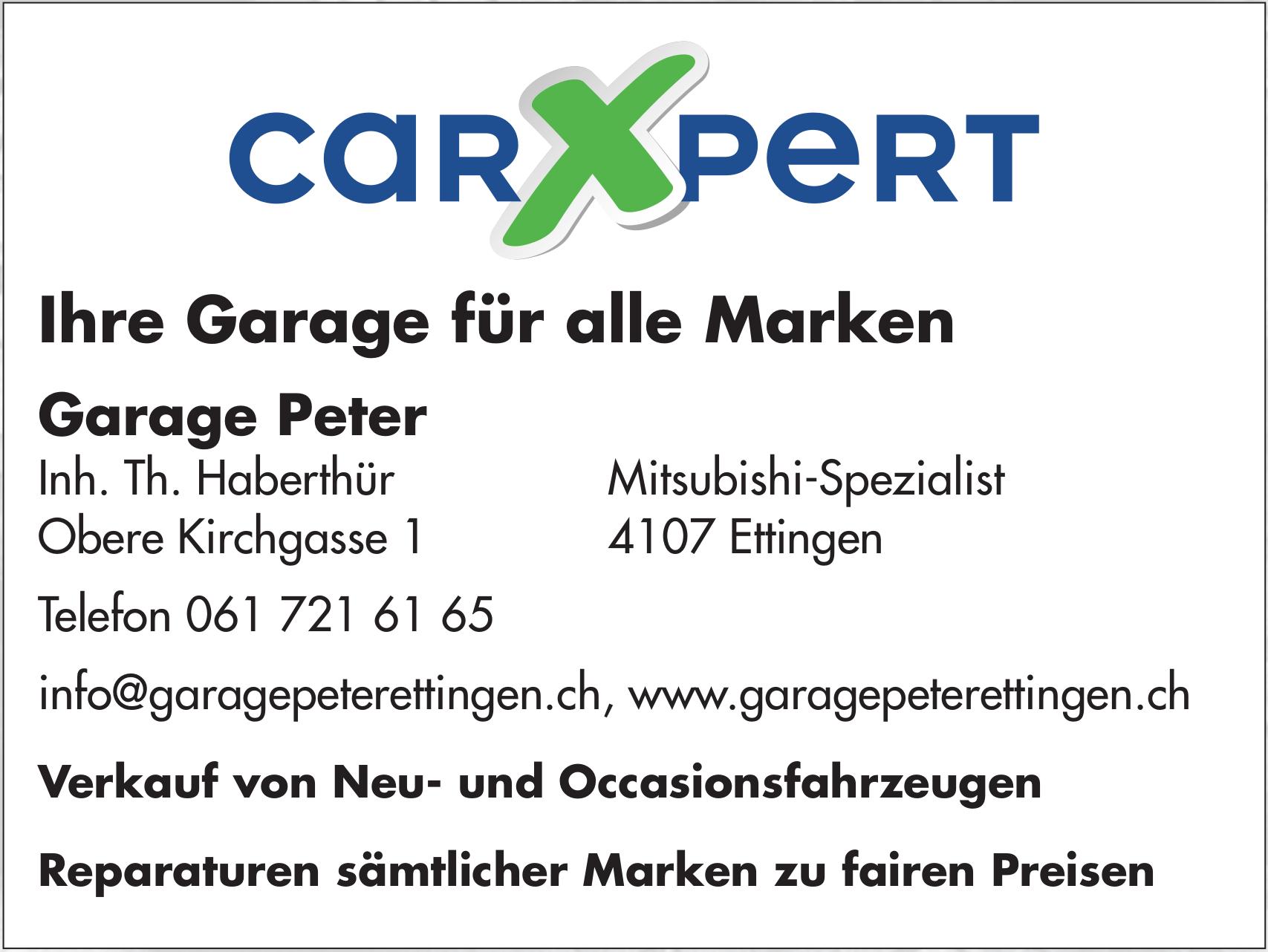 Ihre Garage für alle Marken,  Garage Peter